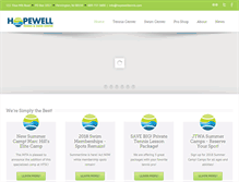 Tablet Screenshot of hopewelltennis.com